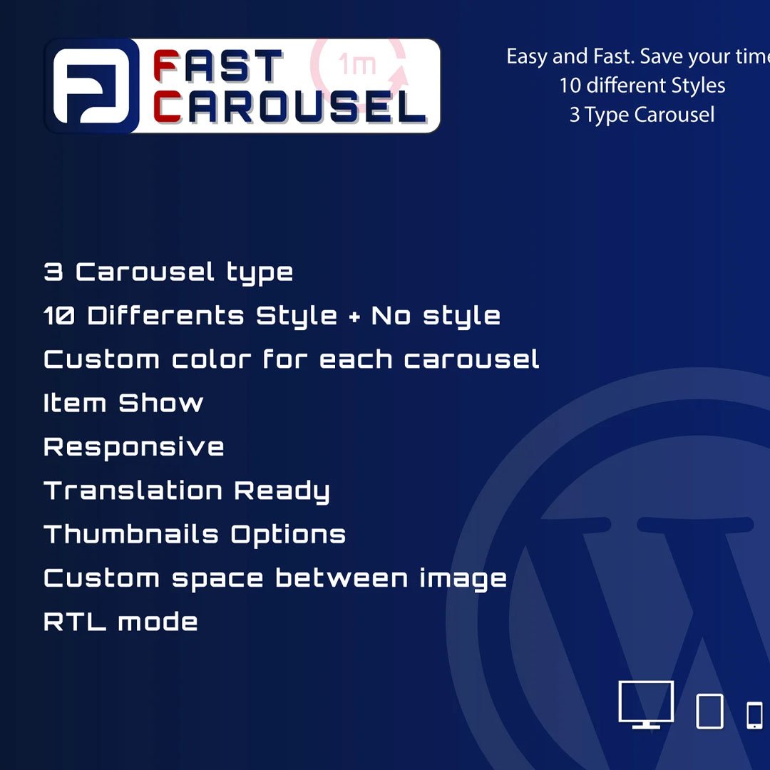 Fast Carousel for Gutenberg - WordPress Plugin